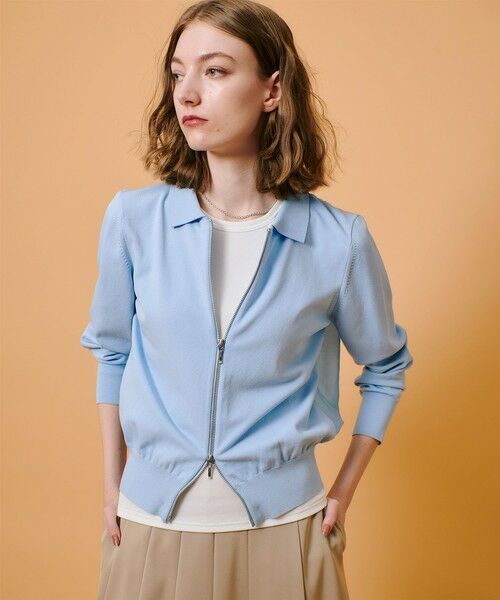 allureville / アルアバイル カーディガン・ボレロ | 布帛コンビニットブルゾン | 詳細9
