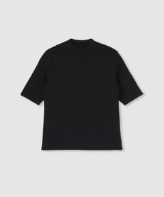 allureville / アルアバイル ニット・セーター | ◇総針モックネック5分袖プルオーバー