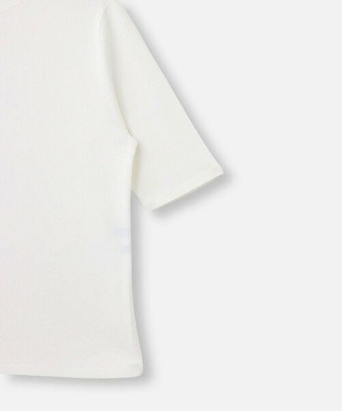 allureville / アルアバイル ニット・セーター | ◇総針モックネック5分袖プルオーバー | 詳細3