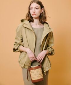美品　アルアバイル　ゆったりノンステッチ中綿ブルゾン　カーキ. 美品 アルアバイル ゆったりノンステッチ中綿ブルゾン カーキ