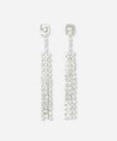 セール】 シルバートーン パヴェ フープ ピアス （ピアス