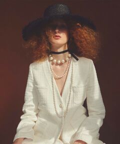 allureville / アルアバイル その他アウター | 【LOULOU WILLOUGHBY】スラブツイードロングジャケット