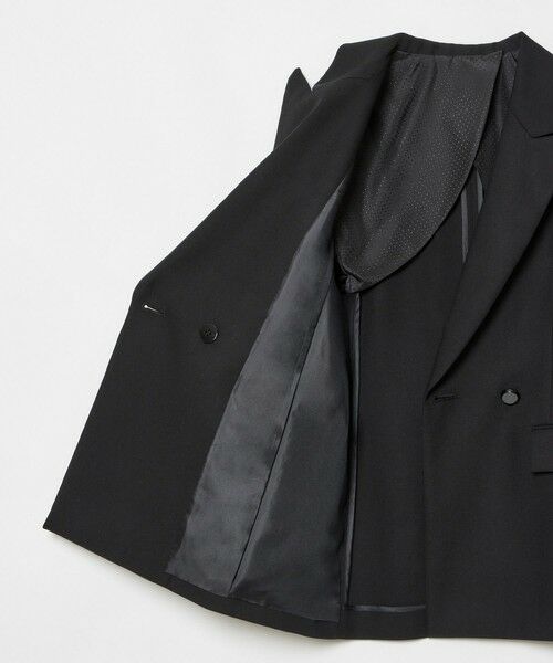 allureville / アルアバイル テーラードジャケット | 【LOULOU WILLOUGHBY】マットオックスダブルジャケット | 詳細10