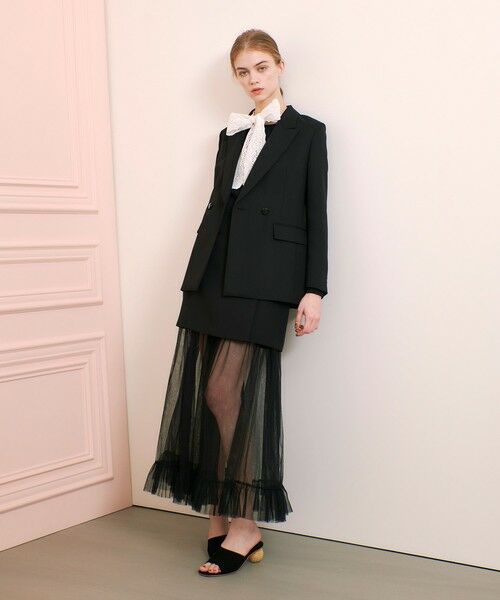 allureville / アルアバイル テーラードジャケット | 【LOULOU WILLOUGHBY】マットオックスダブルジャケット | 詳細3