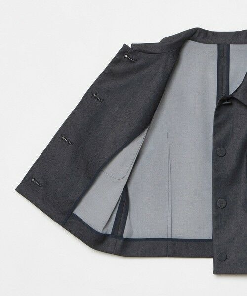 allureville / アルアバイル テーラードジャケット | 【LOULOU WILLOUGHBY】シャンブレー半袖ジャケット | 詳細11