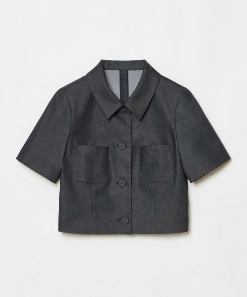 allureville / アルアバイル テーラードジャケット | 【LOULOU WILLOUGHBY】シャンブレー半袖ジャケット | 詳細6