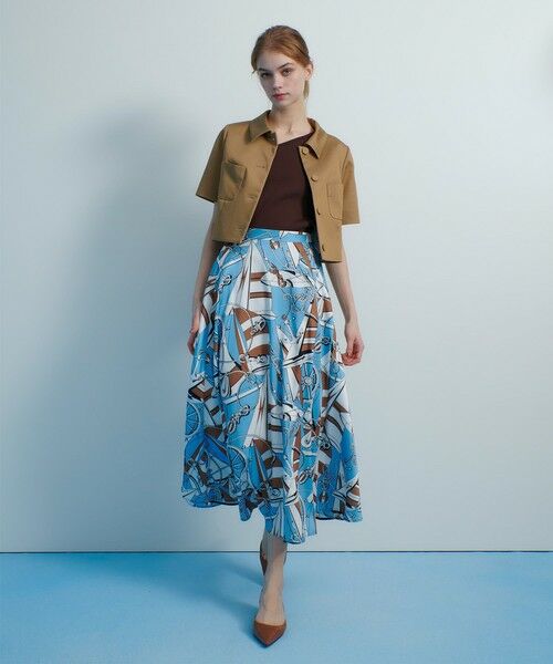 allureville / アルアバイル テーラードジャケット | 【LOULOU WILLOUGHBY】シャンブレー半袖ジャケット | 詳細15