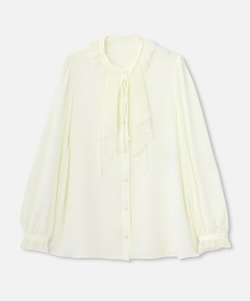 allureville / アルアバイル シャツ・ブラウス | 【LOULOU WILLOUGHBY】ヨーリューフリルタイブラウス（オフホワイト (02)）