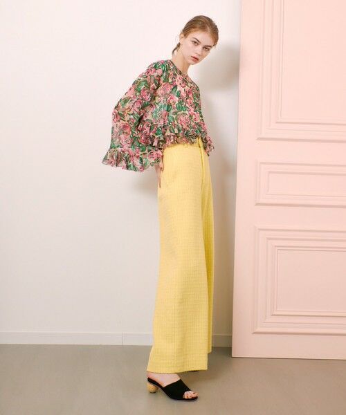 allureville / アルアバイル シャツ・ブラウス | 【LOULOU WILLOUGHBY】SPRINTEXフラワープリントフリルブラウス | 詳細7