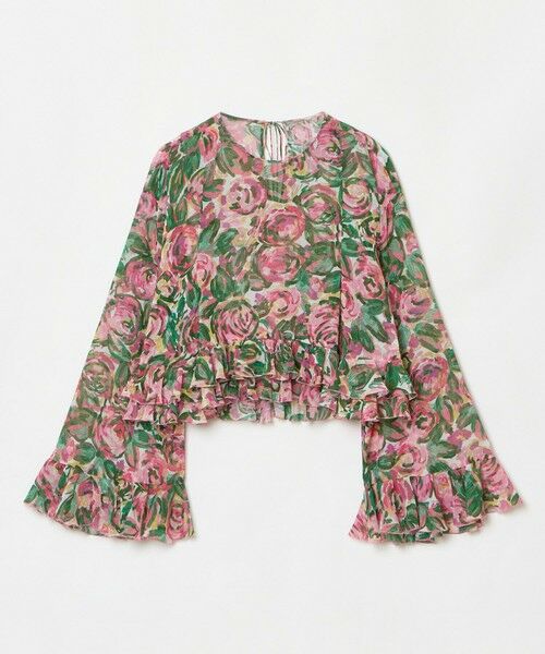 allureville / アルアバイル シャツ・ブラウス | 【LOULOU WILLOUGHBY】SPRINTEXフラワープリントフリルブラウス | 詳細9