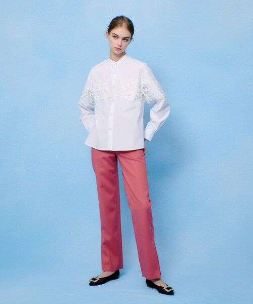 allureville / アルアバイル シャツ・ブラウス | 【LOULOU WILLOUGHBY】フラワーレースシャツ | 詳細4