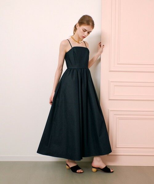 allureville / アルアバイル ロング・マキシ丈ワンピース | 【LOULOU WILLOUGHBY】シャンブレーベアワンピース | 詳細2