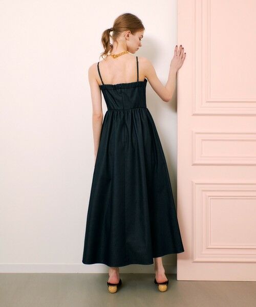 allureville / アルアバイル ロング・マキシ丈ワンピース | 【LOULOU WILLOUGHBY】シャンブレーベアワンピース | 詳細3