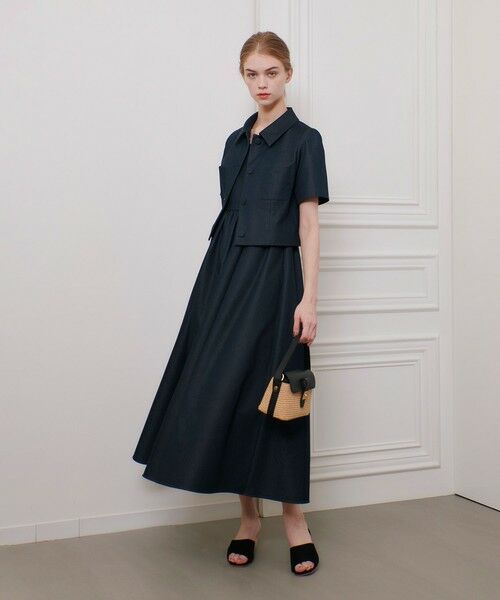 allureville / アルアバイル ロング・マキシ丈ワンピース | 【LOULOU WILLOUGHBY】シャンブレーベアワンピース | 詳細6