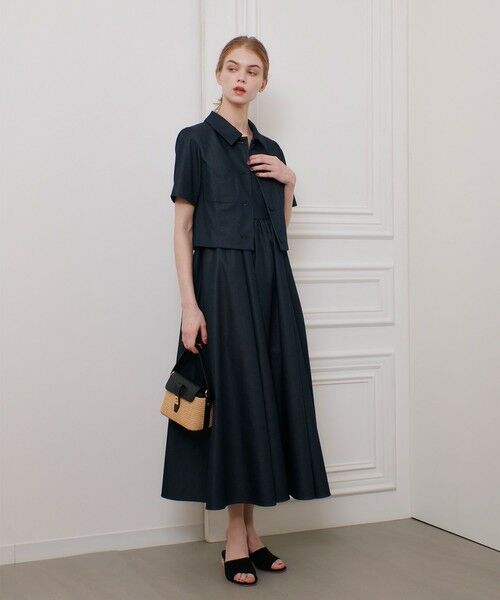 allureville / アルアバイル ロング・マキシ丈ワンピース | 【LOULOU WILLOUGHBY】シャンブレーベアワンピース | 詳細7