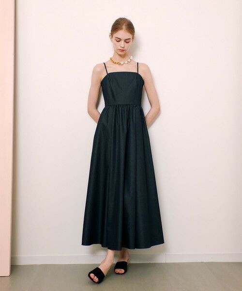 allureville / アルアバイル ロング・マキシ丈ワンピース | 【LOULOU WILLOUGHBY】シャンブレーベアワンピース | 詳細8