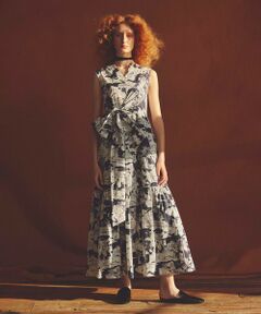 allureville / アルアバイル ドレス | 【LOULOU WILLOUGHBY】サマーナイトプリント リボンワンピース