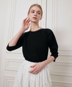 allureville / アルアバイル カットソー | 【LOULOU WILLOUGHBY】ショルダーギャザーロンT