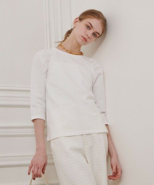 allureville / アルアバイル カットソー | 【LOULOU WILLOUGHBY】ショルダーギャザーロンT | 詳細1