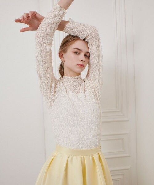 極美品✨ルルウィルビー　アンサンブル　22SS　花柄　セット　2　白　大人可愛い allureville｜【LOULOU WILLOUGHBY】ETIQUE フラワージャガード
