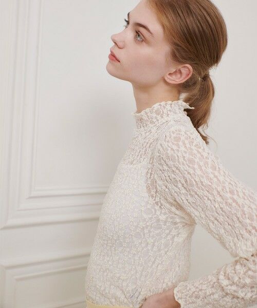 allureville / アルアバイル カットソー | 【LOULOU WILLOUGHBY】リンクルフラワープルオーバー | 詳細4