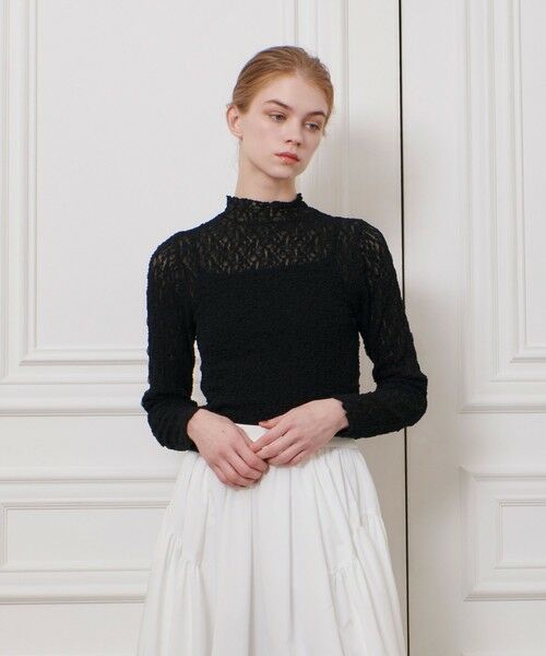 allureville / アルアバイル カットソー | 【LOULOU WILLOUGHBY】リンクルフラワープルオーバー | 詳細13