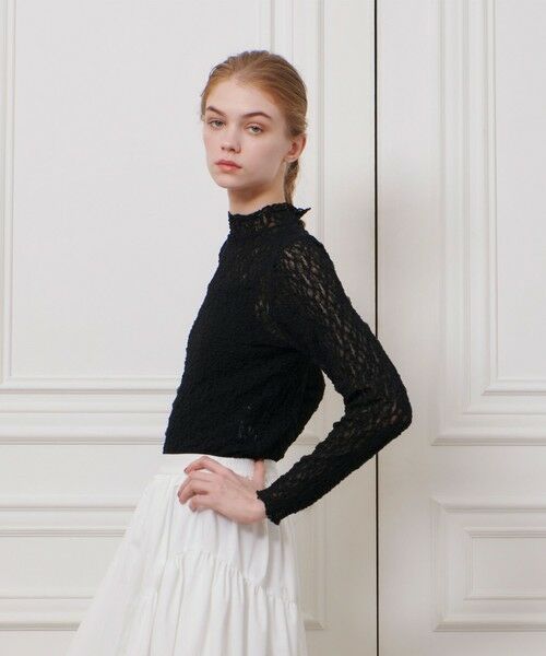 allureville / アルアバイル カットソー | 【LOULOU WILLOUGHBY】リンクルフラワープルオーバー | 詳細15