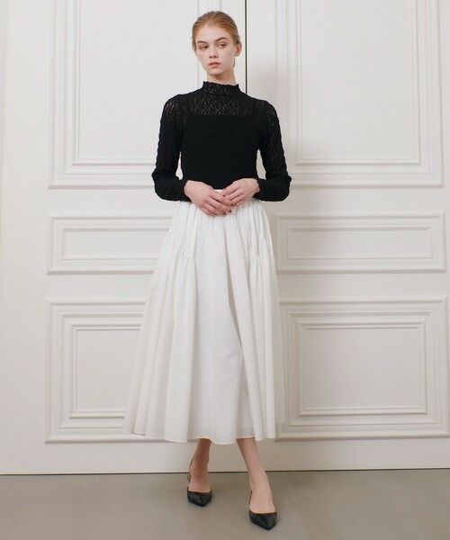 allureville / アルアバイル カットソー | 【LOULOU WILLOUGHBY】リンクルフラワープルオーバー | 詳細17