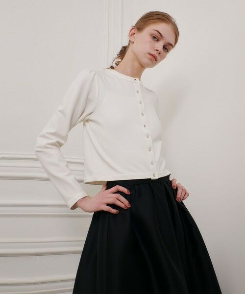 allureville / アルアバイル カーディガン・ボレロ | 【LOULOU WILLOUGHBY】ポンチカーディガン | 詳細1