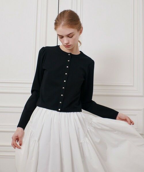 allureville / アルアバイル カーディガン・ボレロ | 【LOULOU WILLOUGHBY】ポンチカーディガン | 詳細7
