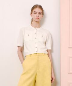 allureville / アルアバイル カーディガン・ボレロ | 【LOULOU WILLOUGHBY】ポケット付半袖カーディガン