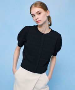 allureville / アルアバイル カーディガン・ボレロ | 【LOULOU WILLOUGHBY】リボンボーダーカーディガン