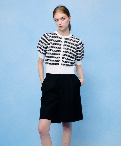 allureville / アルアバイル カーディガン・ボレロ | 【LOULOU WILLOUGHBY】リボンボーダーカーディガン | 詳細23