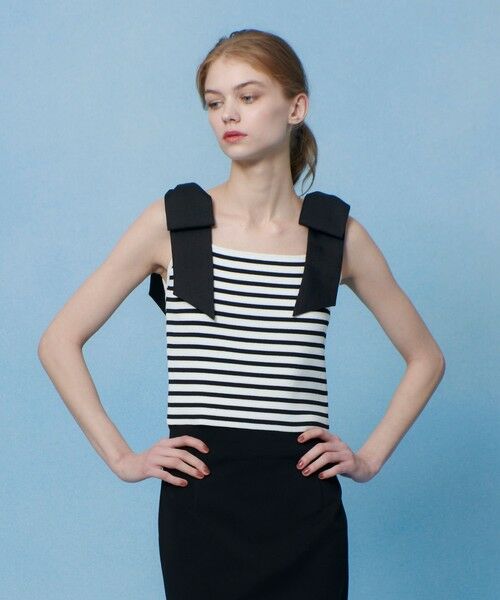 allureville / アルアバイル ニット・セーター | 【LOULOU WILLOUGHBY】ショルダーリボンミニタンクプルオーバー | 詳細24