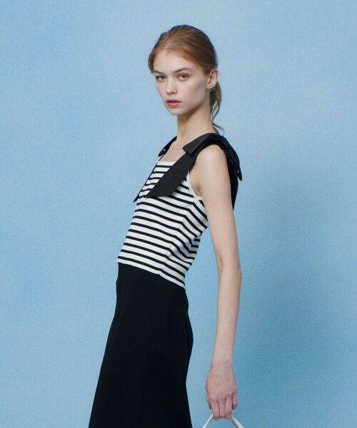 allureville / アルアバイル ニット・セーター | 【LOULOU WILLOUGHBY】ショルダーリボンミニタンクプルオーバー | 詳細25