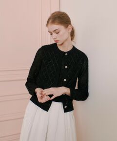 allureville / アルアバイル カーディガン・ボレロ | 【LOULOU WILLOUGHBY】シークインエンブロイダリーカーディガン