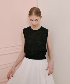 allureville / アルアバイル ニット・セーター | 【LOULOU WILLOUGHBY】シークインエンブロイダリープルオーバー