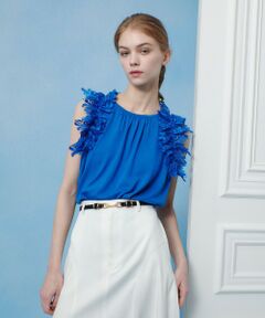 allureville / アルアバイル ニット・セーター | 【LOULOU WILLOUGHBY】アームレースプルオーバー