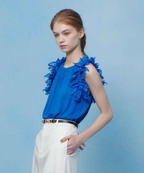 allureville / アルアバイル ニット・セーター | 【LOULOU WILLOUGHBY】アームレースプルオーバー | 詳細9