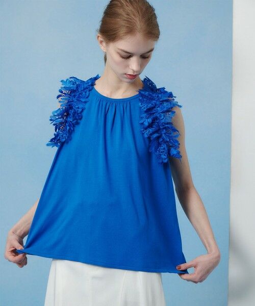 allureville / アルアバイル ニット・セーター | 【LOULOU WILLOUGHBY】アームレースプルオーバー | 詳細11