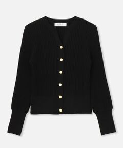 allureville / アルアバイル カーディガン・ボレロ | 【LOULOU WILLOUGHBY】キーネックリブカーディガン