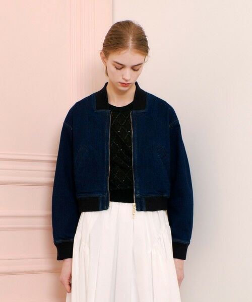 allureville / アルアバイル ブルゾン | 【LOULOU WILLOUGHBY】デニムブルゾン | 詳細1