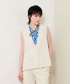 allureville / アルアバイル ベスト | ダブルクロスドレープジレ