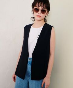 allureville / アルアバイル ベスト | ダブルクロスドレープジレ