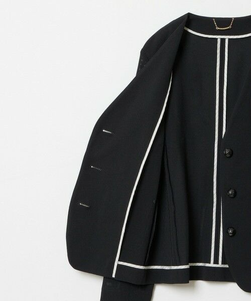 allureville / アルアバイル ノーカラージャケット | レノクロスノーカラーポケットジャケット | 詳細9