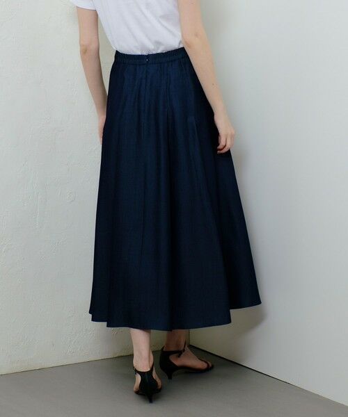 allureville / アルアバイル ミニ・ひざ丈スカート | マットタフタアンイーブンタックスカート | 詳細12