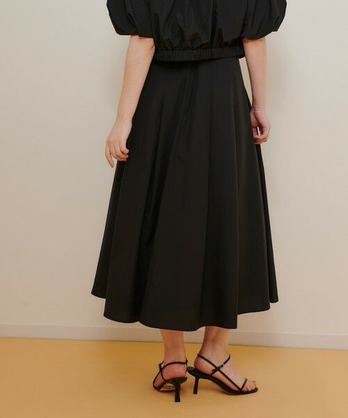 allureville / アルアバイル ミニ・ひざ丈スカート | マットタフタアンイーブンタックスカート | 詳細19