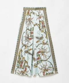 allureville / アルアバイル ミニ・ひざ丈スカート | RATTIスカーフプリントタックスカート