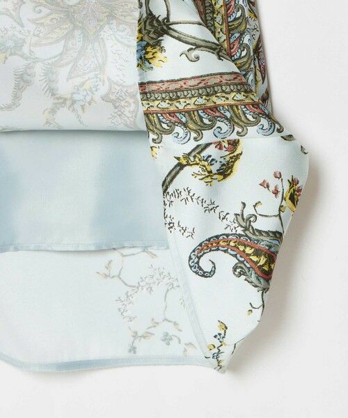 allureville / アルアバイル ミニ・ひざ丈スカート | RATTIスカーフプリントタックスカート | 詳細3