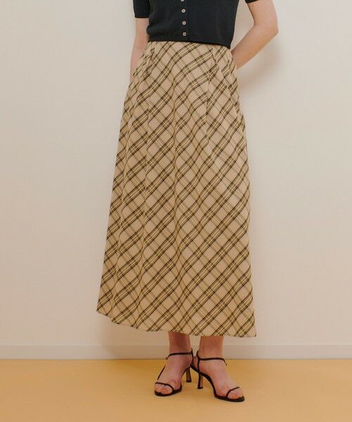 allureville / アルアバイル ロング・マキシ丈スカート | チェックナロースカート | 詳細1
